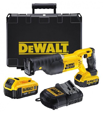 Akumulatorowa pia szablasta DeWalt DCS380M2 - 2 akumulatory 18V/4.0Ah