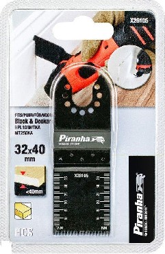 Akcesoria do stosowania z oscylacyjnym narzdziem Black&Decker Piranha X26105