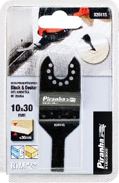 Akcesoria do stosowania z oscylacyjnym narzdziem Black&Decker Piranha X26115