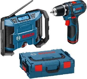 Wiertarko-wkrtarka + radio Bosch GSR 10.8-2-LI + GML