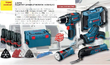 Zestaw 5x 10.8 V-Li Bosch GSR 10.8-2-LI (zestaw)