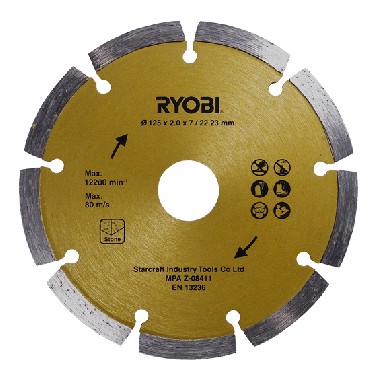 Diamentowa tarcza tnca Ryobi AGDD125A1