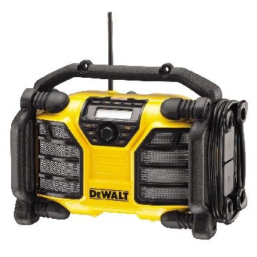 Radio budowlane DAB+ DeWalt DCR017 radio + adowarka 10.8V/14.4V/18V/230V