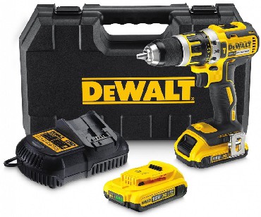 Akumulatorowa wiertarko-wkrtarka udarowa DeWalt DCD795D2 BRUSHLESS - 2 akumulatory 18V/2.0Ah