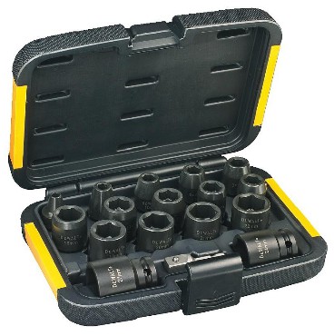 Zestaw nasadek DeWalt Nasadki udarowe 1/2 + adapter - 17 szt.