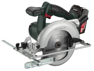 Akumulatorowa pilarka tarczowa rczna Metabo KSA 18 LTX - 2 akumulatory Li-Power 18 V / 5.2 Ah