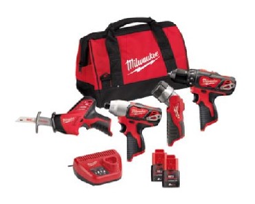 Zestaw narzdzi akumulatorowych. Milwaukee M12 BPP4A-202B