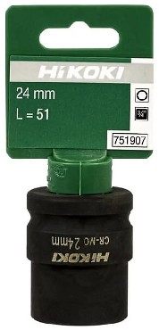 Nasadka udarowa HiKOKI (dawniej Hitachi) Nasadka udarowa 3/4 cala 24x51 mm