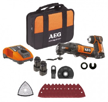 Akumulatorowe narzdzie wielofunkcyjne AEG OMNI12C LI-152B SET2