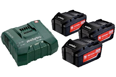 Akumulator Metabo 3 akumulatory Li-Power 18V/5.2Ah + adowarka ASC Ultra