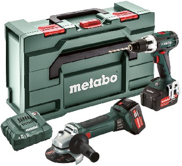 Zestaw Combo - klasa 18 V Metabo Combo 2.4.1 18 V 2x Li-Ion BS+W+metaBOX