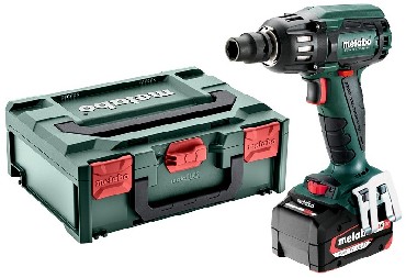 Akumulatorowy klucz udarowy Metabo SSW 18 LTX 400 BL + 2 akumulatory Li-Power 18V/4.0Ah