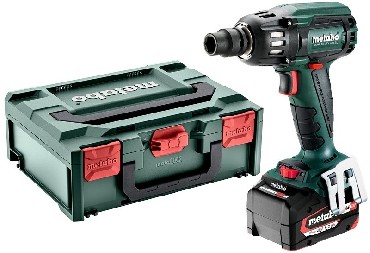 Akumulatorowy klucz udarowy Metabo SSW 18 LTX 400 BL + 2 akumulatory Li-Power 18V/5.2Ah