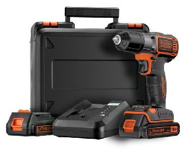 Akumulatorowa wiertarko-wkrtarka Black&Decker ASD18KB - 2 akumulatory 18V/1.5Ah