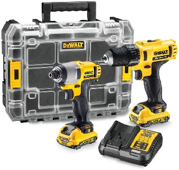 ZESTAW 12V DeWalt DCK211D2T - 2 akumulatory 12V/2.0Ah