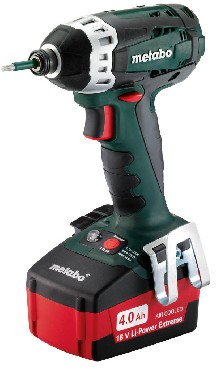 Akumulatorowa zakrtarka udarowa Metabo SSD 18 LTX 200 w walizce PVC - 2 akumulatory Li-Ion 18 V / 4.0 Ah
