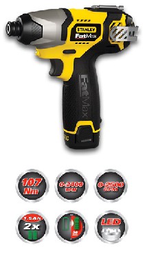 Akumulatorowa zakrtarka udarowa Stanley FatMax FMC040LB