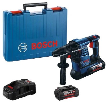Akumulatorowy mot udarowo-obrotowy Bosch GBH 36 V-LI Plus - 2 akumulatory 36V/4.0Ah