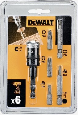 Zestaw bitw DeWalt Bity PZ/T + uchwyt magnetyczny - 6 sztuk