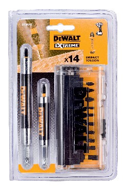 Zestaw bitw DeWalt Bity PZ/PH/T EXTREME + uchwyty magnetyczne - 14 sztuk