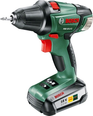 Akumulatorowa wiertarko-wkrętarka Bosch PSR 18 LI-2 / 1x 2.5Ah