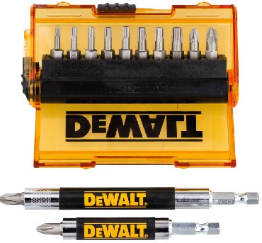 Zestaw bitw DeWalt Bity PZ/PH/T + uchwyty magnetyczne - 14 sztuk