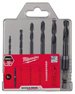 Zestaw wierte do metalu Milwaukee HSS-G - 6 szt.