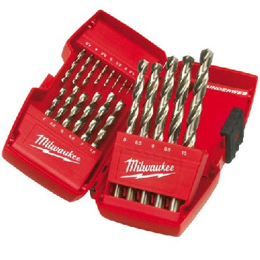 Zestaw wierte do metalu Milwaukee Kaseta z wiertami do metalu HSS-G Thunderweb - 19 szt.