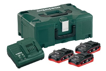 Akumulator Metabo 3 akumulatory LiHD 18V/3.1Ah + adowarka ASC 30-36V + walizka MetaLoc II