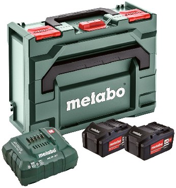 Zestaw startowy Metabo 2 akumulatory Li-Power 18V/4.0Ah + adowarka ASC 55 + metaBOX
