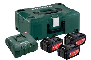 Akumulator Metabo 3 akumulatory Li-Power 18V/5.2Ah + adowarka ASC Ultra M + MetaLoc