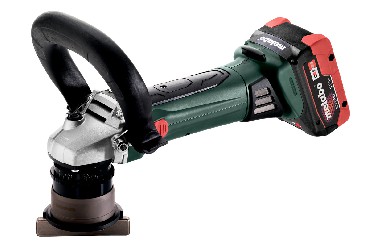 Akumulatorowa frezarka krawdziowa Metabo KFM 18 LTX 3 RF w walizce MetaLoc + 2 akumulatory LiHD 18V/5.5Ah