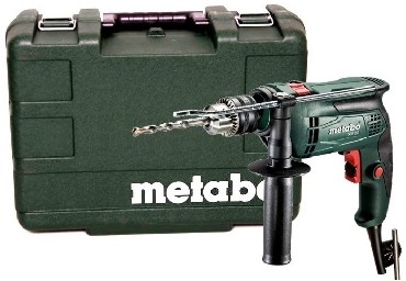 Wiertarka udarowa Metabo SBE 650 z uchwytem zbatym + walizka