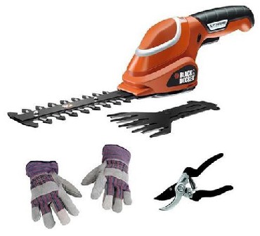 Akumulatorowe noyce do trawy Black&Decker GSL700KIT + rkawice i noyczki