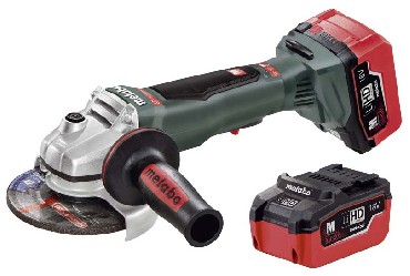 Akumulatorowa szlifierka ktowa Metabo WPB 18 LTX BL 125 Quick + 2 akumulatory LiHD 18V/5.5Ah