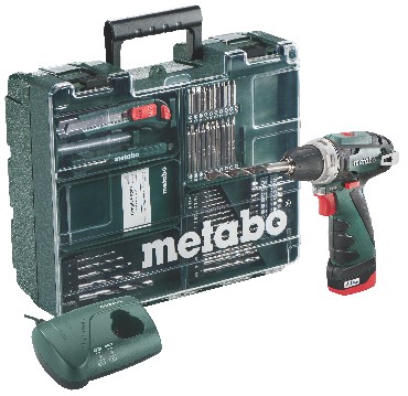 Akumulatorowa wiertarko-wkrtarka Metabo PowerMaxx BS Mobilny Warsztat + akumulator Li-Power 10.8V/2.0Ah