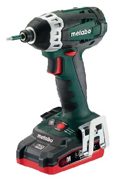 Akumulatorowa zakrtarka udarowa Metabo SSD 18 LTX 200 w walizce PVC - 2 akumulatory Li-Ion 18 V / 3.1 Ah