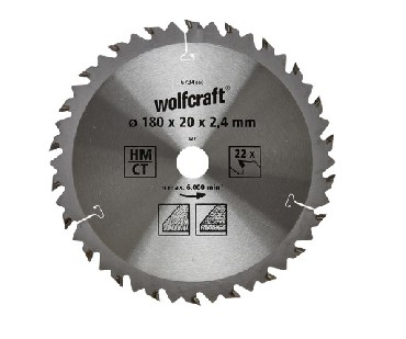 Pia tarczowa Wolfcraft 180/20 mm HM - szybkie i dokadne cicia