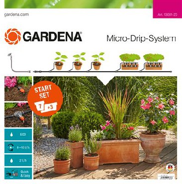 Linia kroplująca Gardena Zestaw podstawowy M do roślin doniczkowych