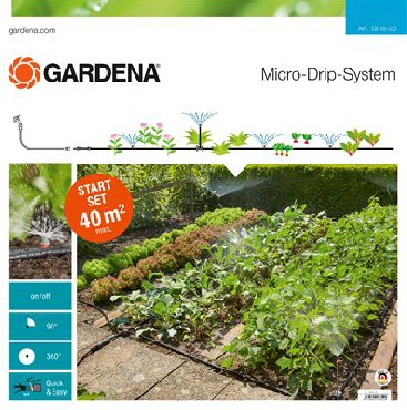 Linia kroplująca Gardena Zestaw podstawowy na grządki i rabaty