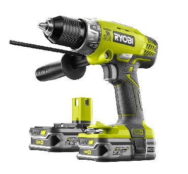 Akumulatorowa wiertarko-wkrtarka udarowa Ryobi R18PD-LL25T