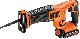 Akumulatorowa pia szablasta Black&Decker BDCR18 - akumulator 18V/1.5Ah