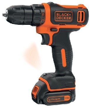 Akumulatorowa wiertarko-wkrtarka Black&Decker BDCDD12B - 2 akumulatory 10.8V/1.5Ah