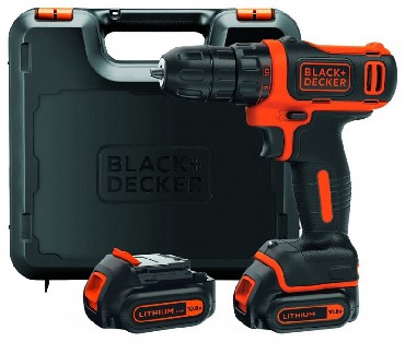 Akumulatorowa wiertarko-wkrtarka Black&Decker BDCDD12KB - 2 akumulatory 10.8V/1.5Ah