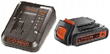 Zestaw startowy Black&Decker BDC1A15 szybka adowarka + 1 akumulator 18V/1.5Ah