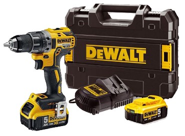 Akumulatorowa wiertarko-wkrtarka DeWalt DCD791P2 BRUSHLESS - 2 akumulatory 18V/5.0Ah