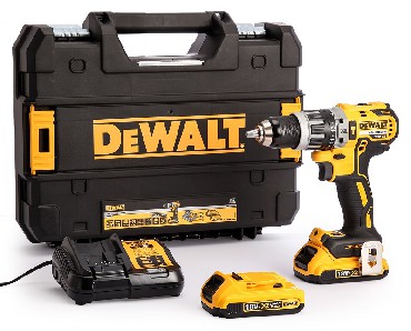 Akumulatorowa wiertarko-wkrtarka udarowa DeWalt DCD796D2 BRUSHLESS - 2 akumulatory 18V/2.0Ah