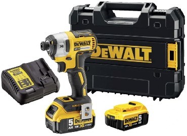 Akumulatorowa zakrtarka udarowa DeWalt DCF887P2 BRUSHLESS - 2 akumulatory 18V/5.0Ah