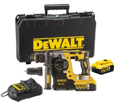 Akumulatorowa moto-wiertarka DeWalt DCH274P2 BRUSHLESS - 2 akumulatory 18V/5.0Ah