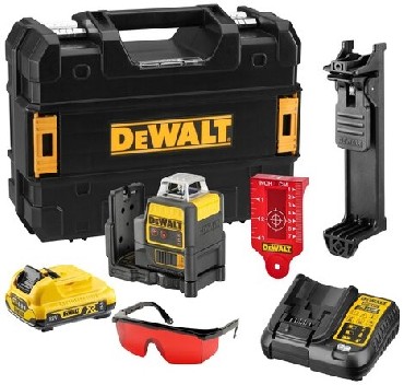 Laser krzyowy DeWalt DCE0811D1R - akumulator 12V/2.0Ah